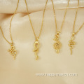 Wholesales fashion hip hop gold cobra snake pendant